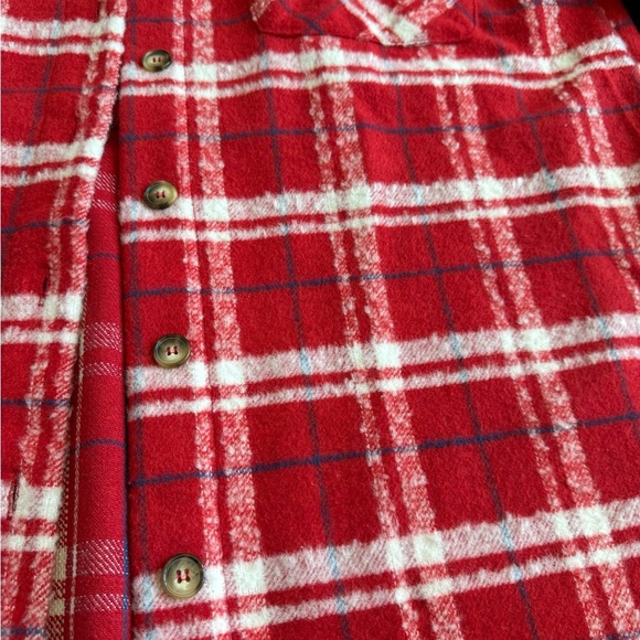 White Birch Plaid Shacket (sweater jacket).  Women’s size medium. Like new! - Picture 3 of 8